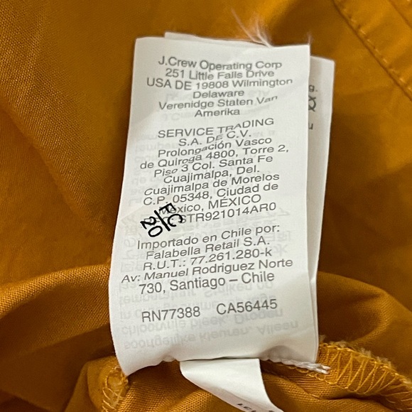 J. Crew Mustard and Pink Eyelet Embroidered Flutter Sleeve Top Size Small - Picture 10 of 13